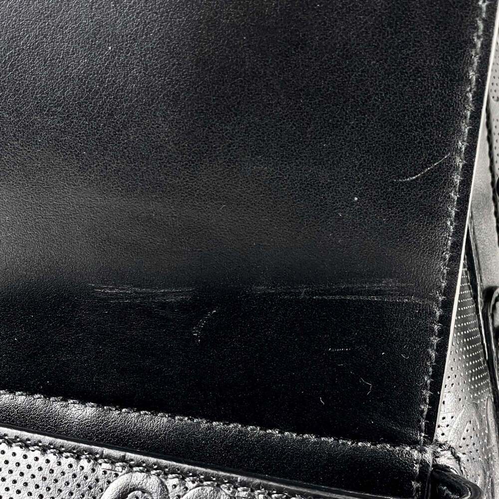 Gucci GG pattern backpack, embossed leather, blac… - image 11